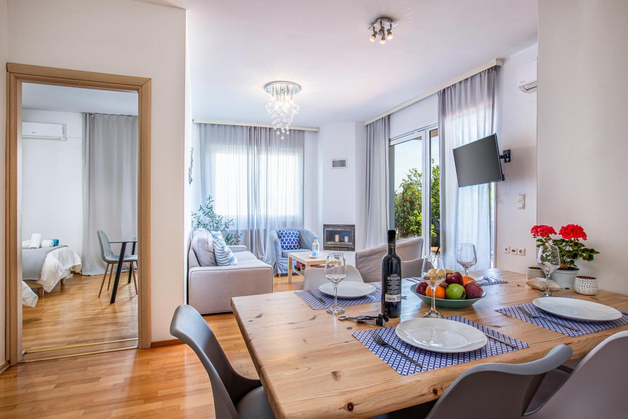 Dimitra Apartment With Private Pool And Sea View -The Ground Floor Of A Two Storey Building Daratsos Exterior foto